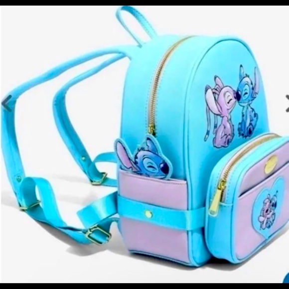 Disney Stitch and Angel Backpack with removable Fanny Pack and Cardholder main image 5